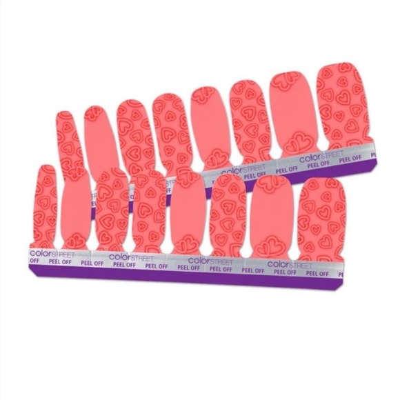 *Retired* Color Street: Heartthrob | Valentine’s Day Coral Pink Heart Love - Picture 13 of 13